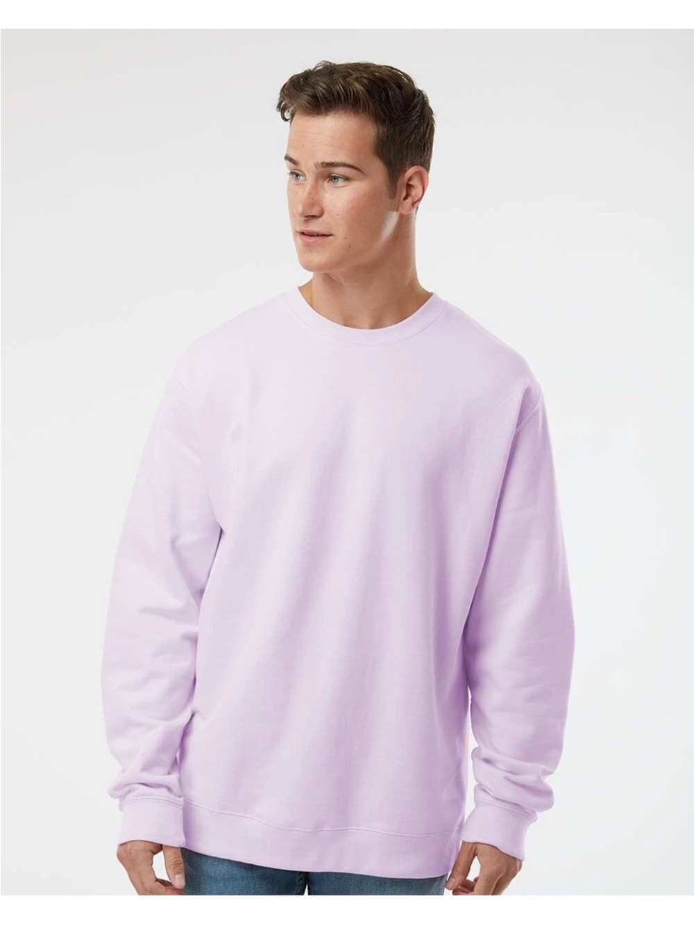 2 X Independent Trading Co. Men Midweight Crewneck Sweatshirt SIZE M Ss3000